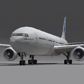 Boeing 777-300 Generic White